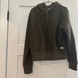 North Face wool sweatshirt- cropped
